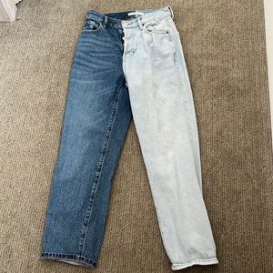 pacsun high rise straight jeans